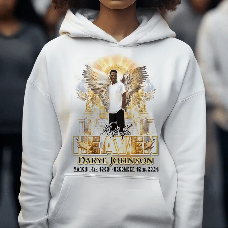 Custom Rest in heaven Angel Memorial T-Shirts and hoodies, funeral t shirts, Memorial Day t shirt, RIP Shirts, Memorial Gift, memorial