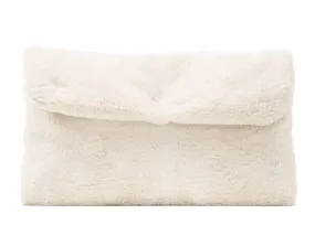 Furry Fold over Clutch