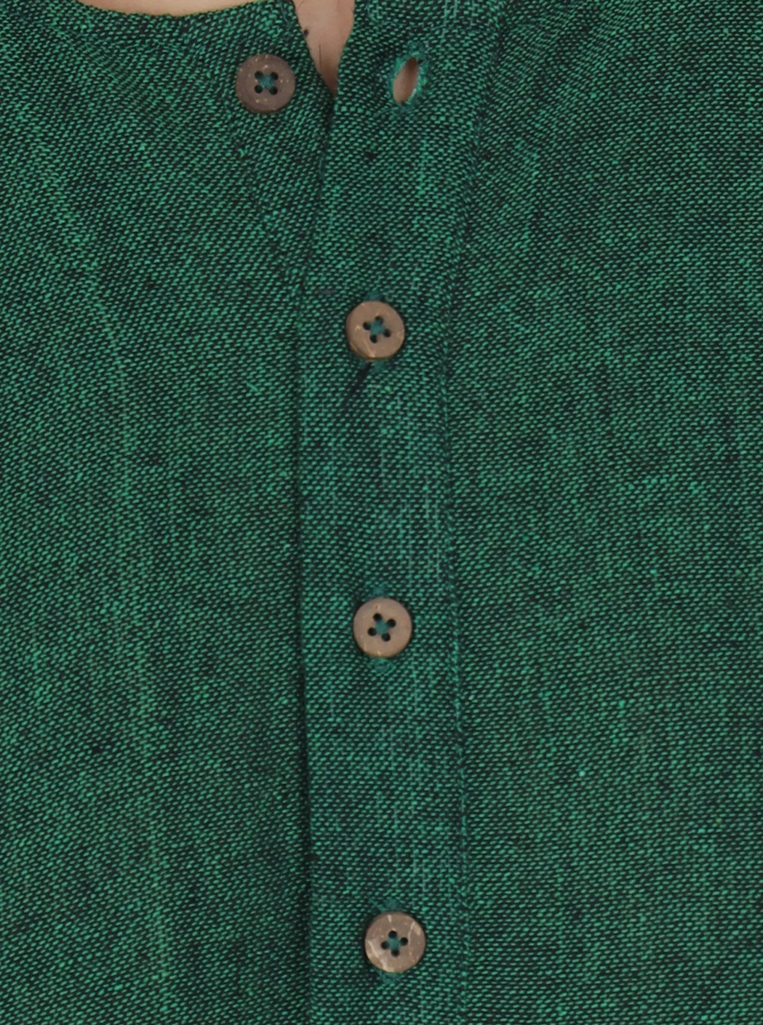Men's Tunic Cotton Kurta Long Shirt Regular Fit Green