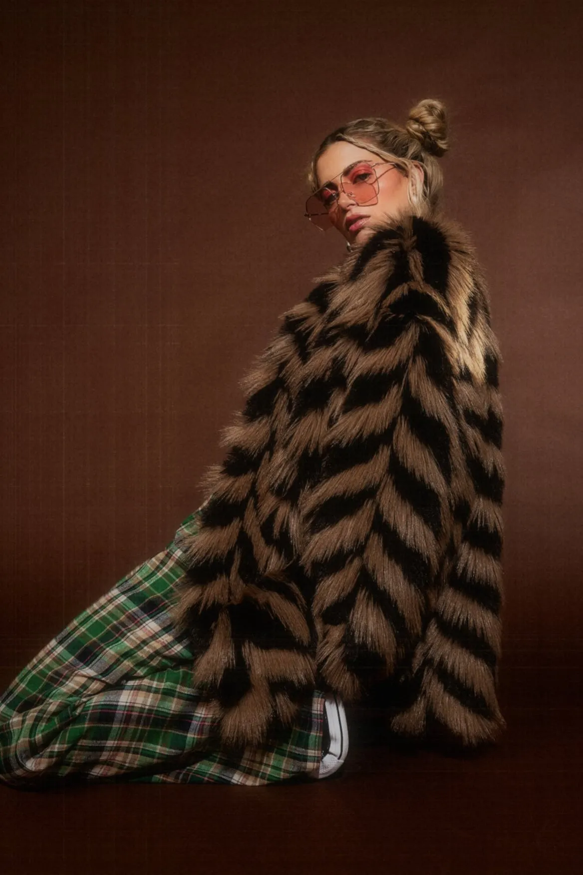 Mob Muse Oversized Faux Fur Coat
