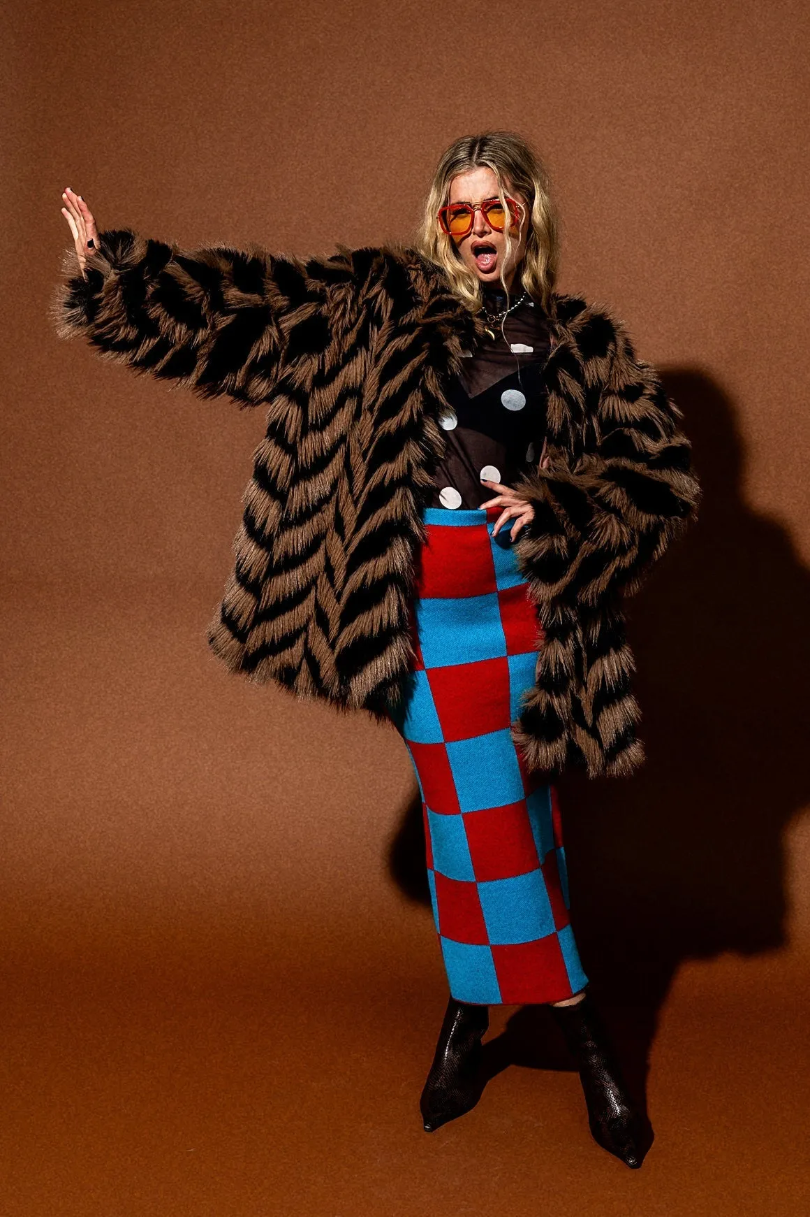 Mob Muse Oversized Faux Fur Coat
