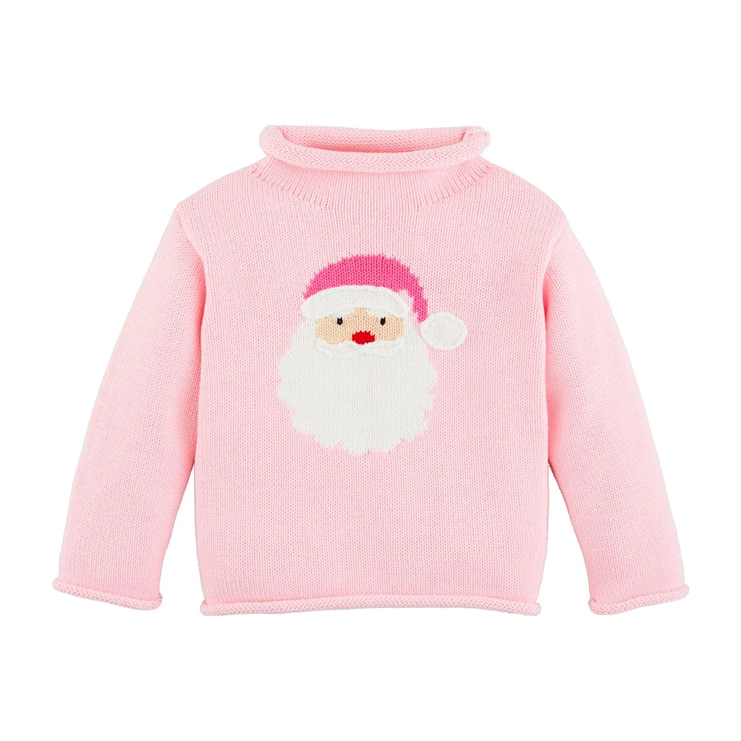 MUD Pink Santa Roll Neck Sweater