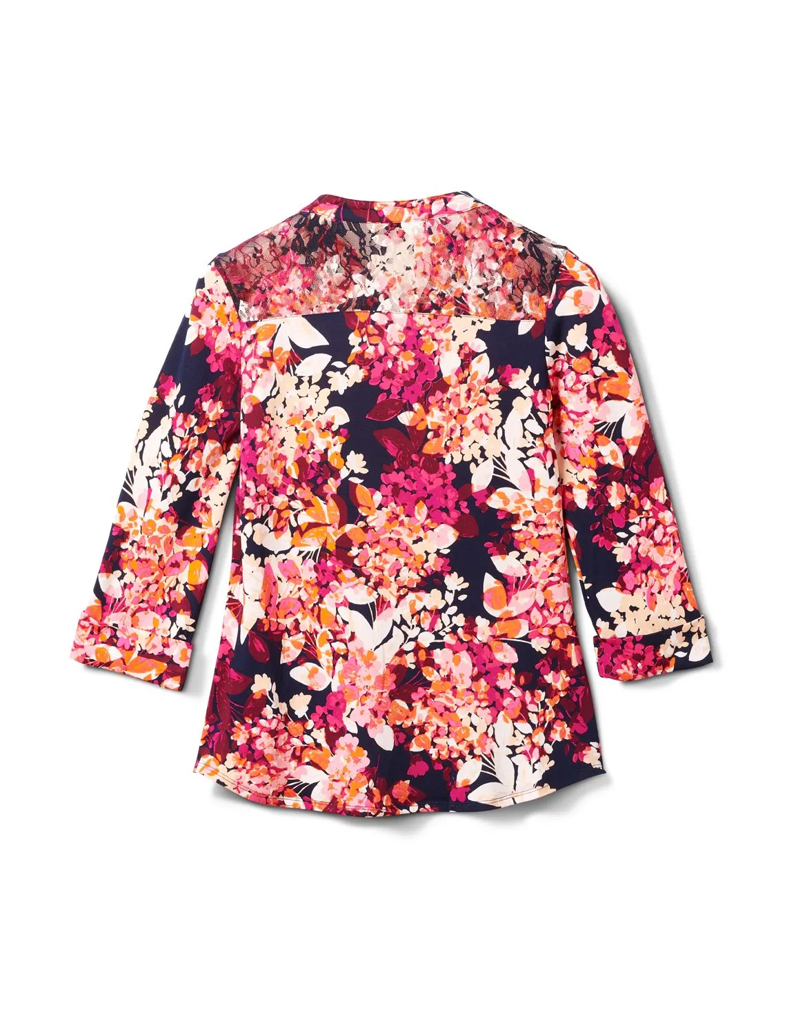 Multi Color Floral Knit Popover