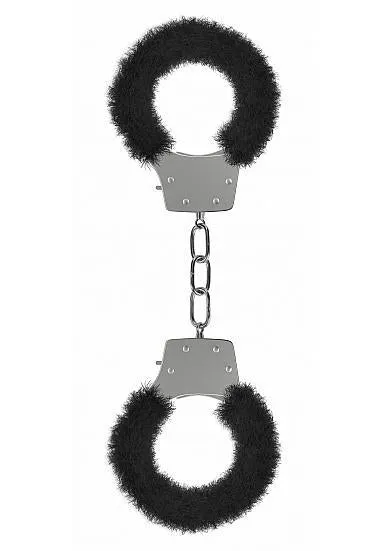 Ouch Pleasure Handcuffs Furry Black