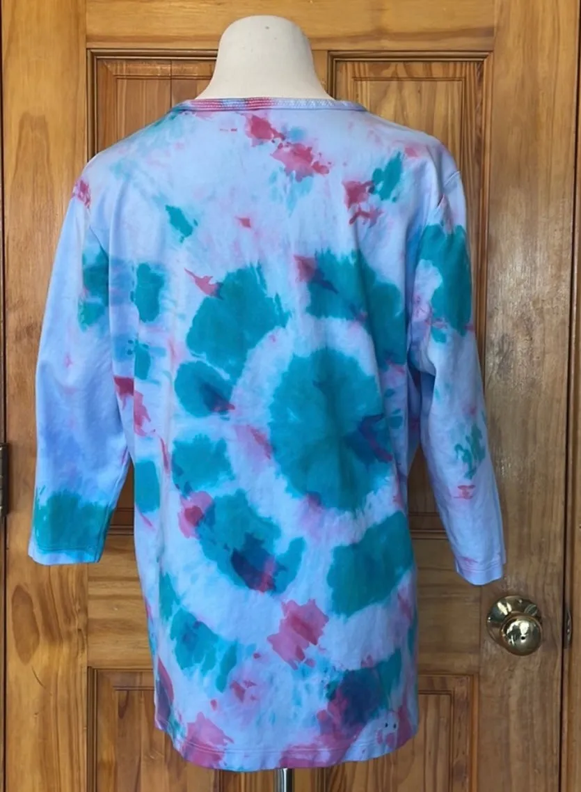 Petite XL Tye dye tunic t-shirt