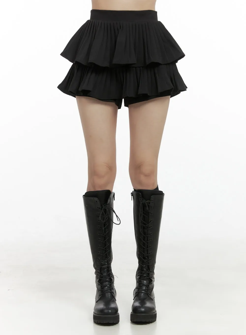 Pleated Bliss Mini Skirt Pants OO401