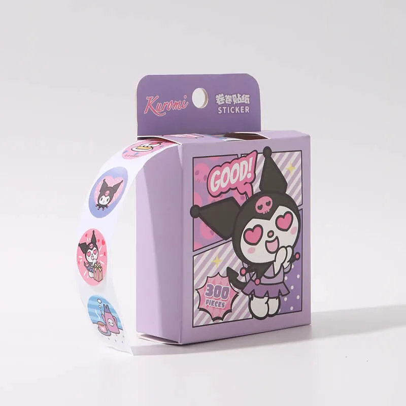 Sanrio Sticker Box Roll 300 Pieces