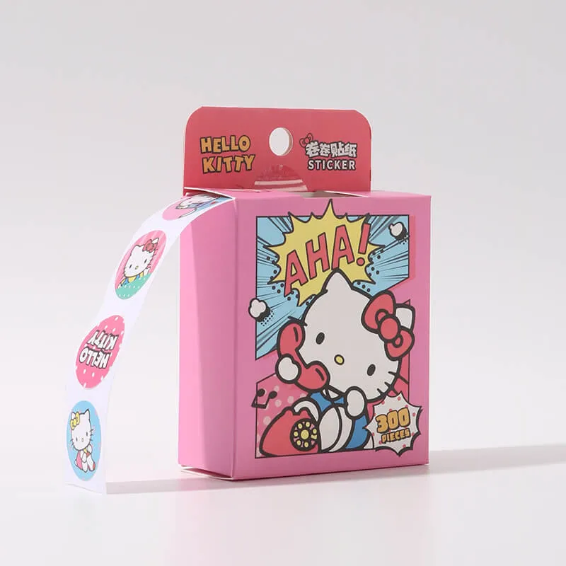 Sanrio Sticker Box Roll 300 Pieces
