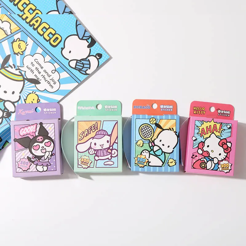Sanrio Sticker Box Roll 300 Pieces