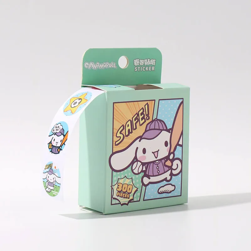 Sanrio Sticker Box Roll 300 Pieces