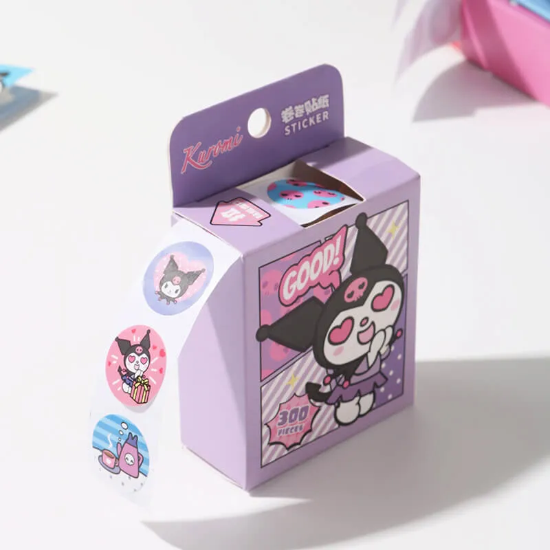 Sanrio Sticker Box Roll 300 Pieces