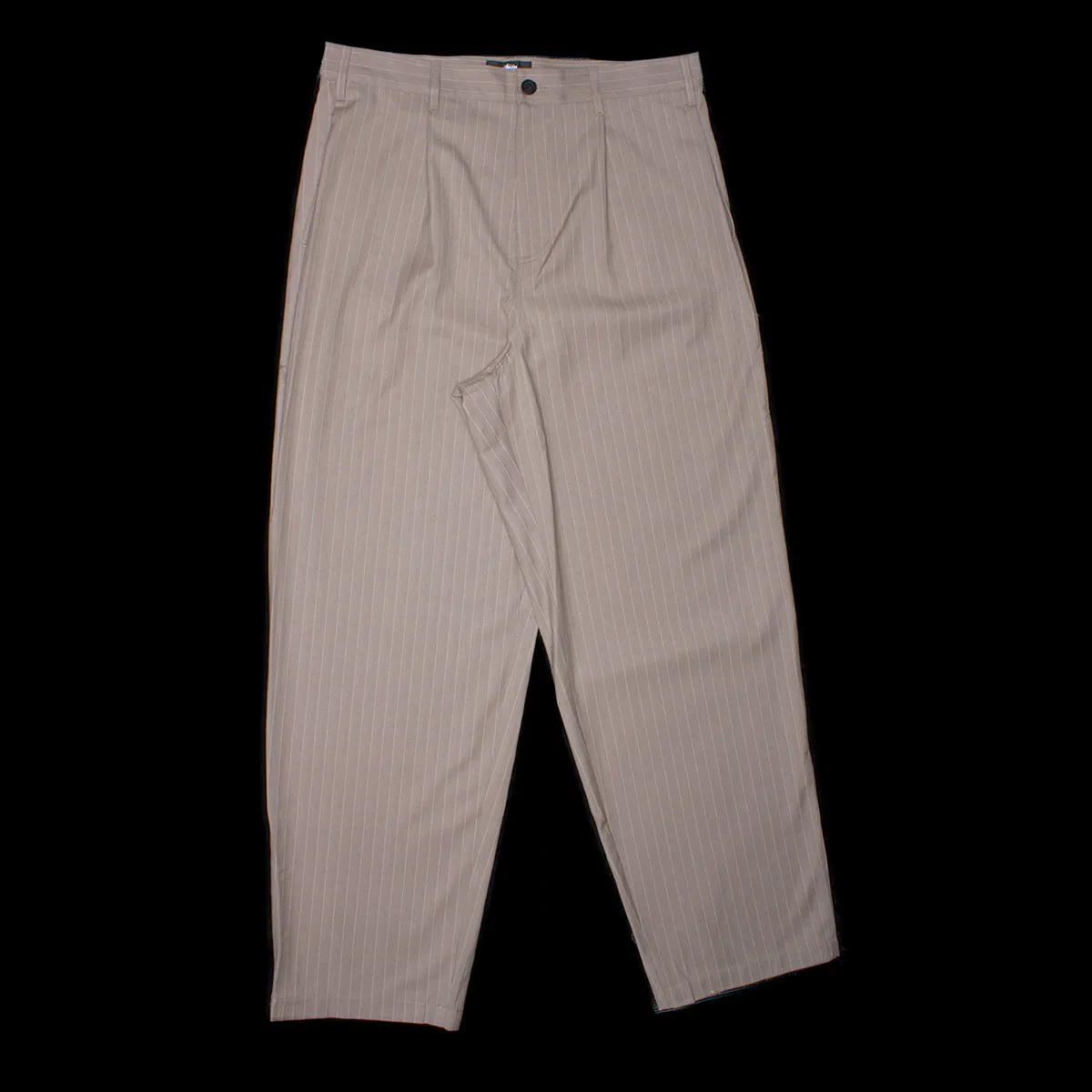 Striped Volume Pleated Trouser
