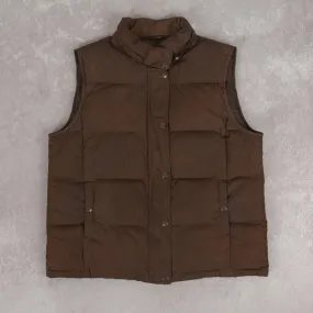 WOMEN'S VINTAGE GAP PUFFER GILET JACKET - LARGE