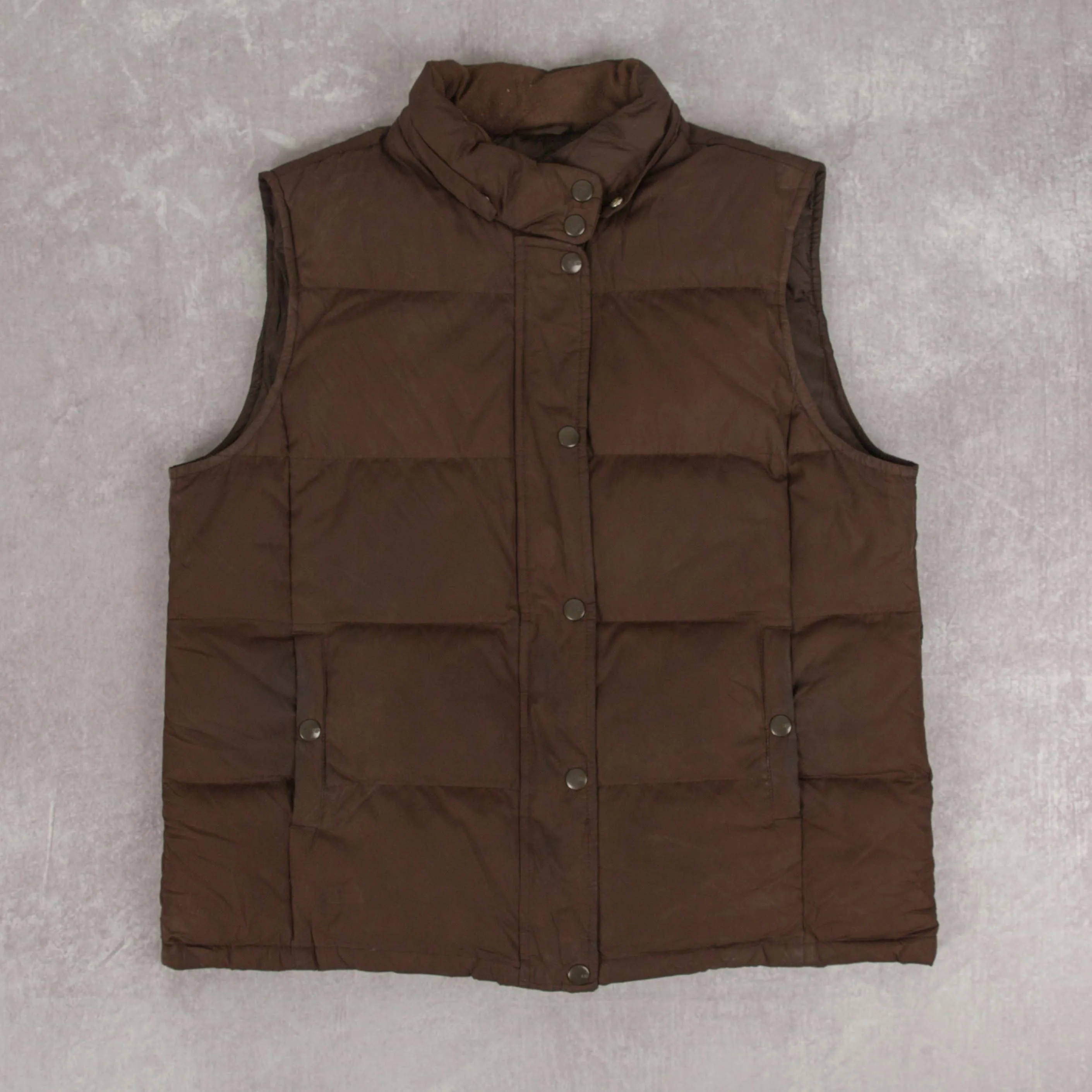 WOMEN'S VINTAGE GAP PUFFER GILET JACKET - LARGE